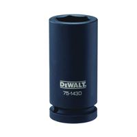 DeWALT DWMT75143OSP Impact Socket, 26 mm Socket, 3/4 in Drive, 6-Point, CR-440 Steel, Black Oxide 