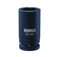 DeWALT DWMT75146OSP Impact Socket, 30 mm Socket, 3/4 in Drive, 6-Point, CR-440 Steel, Black Oxide 