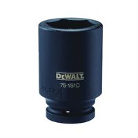 DeWALT DWMT75151OSP Impact Socket, 38 mm Socket, 3/4 in Drive, 6-Point, CR-440 Steel, Black Oxide 