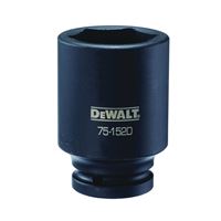 DeWALT DWMT75152OSP Impact Socket, 41 mm Socket, 3/4 in Drive, 6-Point, CR-440 Steel, Black Oxide 