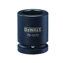 DeWALT DWMT75167OSP Impact Socket, 25 mm Socket, 3/4 in Drive, 6-Point, CR-440 Steel, Black Oxide 