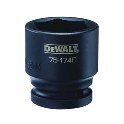 DeWALT DWMT75174OSP Impact Socket, 35 mm Socket, 3/4 in Drive, 6-Point, CR-440 Steel, Black Oxide 