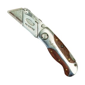 Sheffield 12115 Utility Knife, 2-1/2 in L Blade, Stainless Steel Blade, Curved Handle