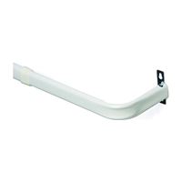 Kenney KN526 Curtain Rod, 1 in Dia, 28 to 48 in L, Steel, White 