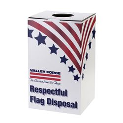 Valley Forge BOXREC Flag Disposal Box, Plastic 