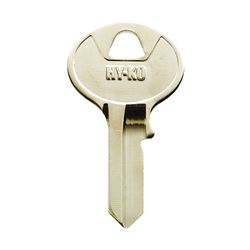 Hy-Ko 11010VR3 Key Blank, Brass, Nickel, For: Viro Cabinet, House Locks and Padlocks, Pack of 10 