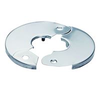 Plumb Pak PP857-3 Floor and Ceiling Plate, 3-1/2 in OD, For: 3/4 in IPS Pipes, Plastic, Chrome 