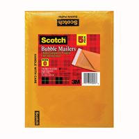 Scotch 7913-5 Bubble Mailer, #0, Kraft, Self-Seal Closure 