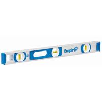 Empire 500 Series 500.48 I-Beam Level, 48 in L, 3-Vial, Nonmagnetic, Aluminum, Blue 