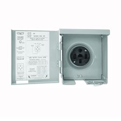 Connecticut Electric PS-54-HR Power Outlet, 50 A, Steel 