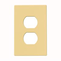 Eaton Wiring Devices PJS8V Wallplate, 4-1/2 in L, 2-3/4 in W, 1 -Gang, Polycarbonate, Ivory, High-Gloss 