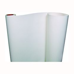 Con-Tact 05F-C5T21-06 Embossed Shelf Liner, 5 ft L, 20 in W, Vinyl, White 