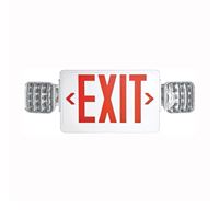 HOWARD LIGHTING HL03143RW Exit Light, 10 in OAW, 24 in OAH, 120/277 VAC, Thermoplastic Fixture, White 