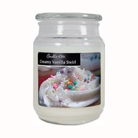 CANDLE-LITE 3297553 Jar Candle, Creamy Vanilla Swirl Fragrance, Ivory Candle, 70 to 110 hr Burning 2 Pack 