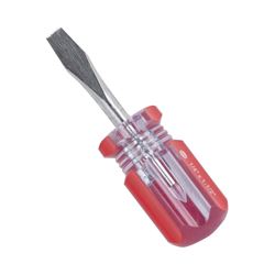 Vulcan Screwdriver, 1/4 in Drive, Slotted Drive, 3-1/4 in OAL, 1-1/2 in L Shank, Plastic Handle 