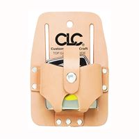 CLC Tool Works Series 464 Tape Holder, 1-Pocket, Leather, Tan, 3-1/2 in W, 2-3/4 in H, 1-1/2 in D 