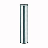 SELKIRK 206024 Chimney Pipe, 8 in OD, 24 in L, Stainless Steel 