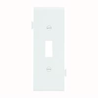 Eaton Wiring Devices STC1W Wallplate, 4-7/8 in L, 3.12 in W, 1 -Gang, Polycarbonate, White, High-Gloss 