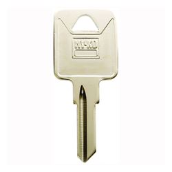 Hy-Ko 11010TM10 Key Blank, Brass, Nickel, For: Trimark Cabinet, House Locks and Padlocks, Pack of 10 