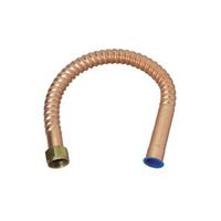 BrassCraft Copper-Flex Series WB034-24N Water Heater Connector, 3/4 in, FIP x Sweat, Copper, 24 in L 