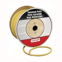 Wellington PY345 Rope, 3/4 in Dia, 150 ft L, Polypropylene, Yellow 