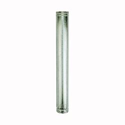AmeriVent 5E24 Type B Gas Vent Pipe, 5 in OD, 24 in L, Galvanized Steel, Pack of 6 