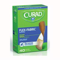 Curad CUR45245 Adhesive Bandage, 3/4 in W, 2-1/2 in L, Fabric Bandage 