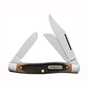 OLD TIMER 8OT Folding Pocket Knife, 3 in L Blade, 7Cr17 High Carbon Stainless Steel Blade, 3-Blade