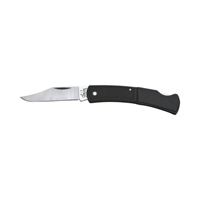 CASE 00147 Folding Knife, 2-3/4 in L Blade, Tru-Sharp Surgical Stainless Steel Blade, 1-Blade, Black Handle 