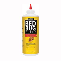 Harris HDE-8 Bed Bug Killer, Powder, Spray Application, 8 oz, Bottle 