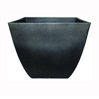Southern Patio HDR-019268 Planter, 15-1/2 in H, 10-1/2 in W, 10-1/2 in D, Square, Resin, Coffee 