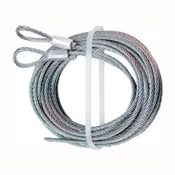 Prime-Line GD 52100 Aircraft Cable, 1/8 in Dia, 12 ft L, Carbon Steel, Galvanized 