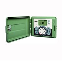 Orbit 57894 Indoor/Outdoor Timer, 120 V, 4 -Zone, 3 -Program, LCD Display, Plug-and-Go Mounting, Green 