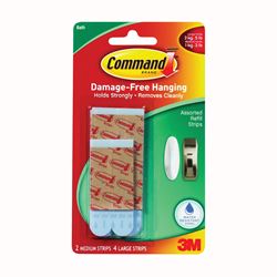 Command 17615B Replacement Strip, White, 3 to 5 lb 