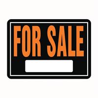 HY-KO Hy-Glo Series 801 Identification Sign, For Sale, Fluorescent Orange Legend, Aluminum 12 Pack 