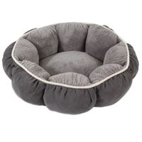 Aspenpet 27459 Pillow Pet Bed, 18 in Dia, 18 in L, 18 in W, Puffy Round Pattern, Poly Fiber Fill, Assorted 