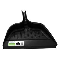 Simple Spaces 2033 Snap-On Dustpan, 12.75 in L, 14.75 in W, Recycle Polypropylene, Gray, Rubber Lip, Pack of 6 