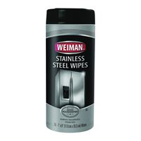 Weiman 92 Stainless Steel Wipes, 8 in L, 7 in W, Fresh 4 Pack 