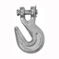 Campbell T9503515 Clevis Grab Hook, 3/8 in, 6600 lb Working Load, 70 Grade, Steel, Yellow Chrome 