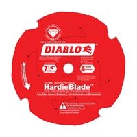 Diablo D0704DHA Circular Saw Blade, 7-1/4 in Dia, 5/8 in Arbor, 4-Teeth, Polycrystalline Cutting Edge, Pack of 5