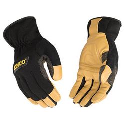 KincoPro 2122-XL Work Gloves, Mens, XL, Angled Wing Thumb, Easy-On Cuff, Polyester/Spandex Back 