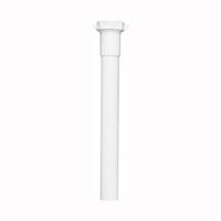 Plumb Pak PP945W Pipe Extension Tube, 1-1/4 x 1-1/4 in, 12 in L, Slip-Joint, Plastic, White 