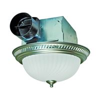 Air King DRLC702 Exhaust Fan, 1.6 A, 120 V, 70 cfm Air, 4 Sones, Fluorescent Lamp, 4 in Duct 