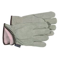 Boss 7179M Gloves, M, Keystone Thumb, Open, Shirred Elastic Back Cuff, Cowhide Leather, Gray 