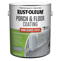 Rust-Oleum 320419 Porch and Floor Coating, Semi-Gloss, Dove Gray, Liquid, 1 gal, Can, Pack of 2 