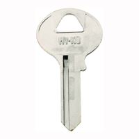 Hy-Ko 11010CO10 Key Blank, Brass, Nickel, For: Corbin Russwin Cabinet, House Locks and Padlocks, Pack of 10 