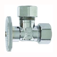Plumb Pak PP67PCLF Shut-Off Valve, 5/8 x 7/16 in Connection, Compression, Brass Body 