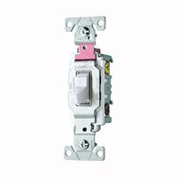 Eaton Wiring Devices CS320W Toggle Switch, 20 A, 120/277 V, 3 -Position, Lead Wire Terminal, Nylon Housing Material 