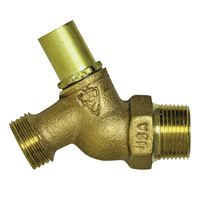 arrowhead 351LSLF Hose Bibb, 3/4 x 3/4 in Connection, MIP x Hose, 8 to 9 gpm, 125 psi Pressure, Brass Body, Rough 