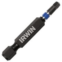 Irwin 1837477 Power Bit, #2 Drive, Square Recess Drive, 1/4 in Shank, Hex Shank, 2 in L, S2 Steel, Pack of 10 